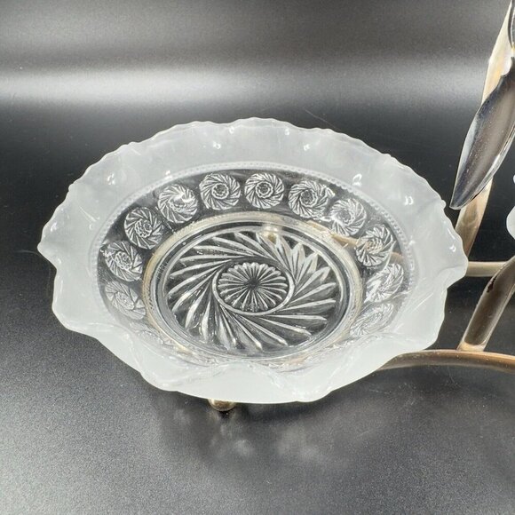 Mid Century Divided Tray With Bowls Dish Made In England Serving Tray Plated VTG - Picture 13 of 16